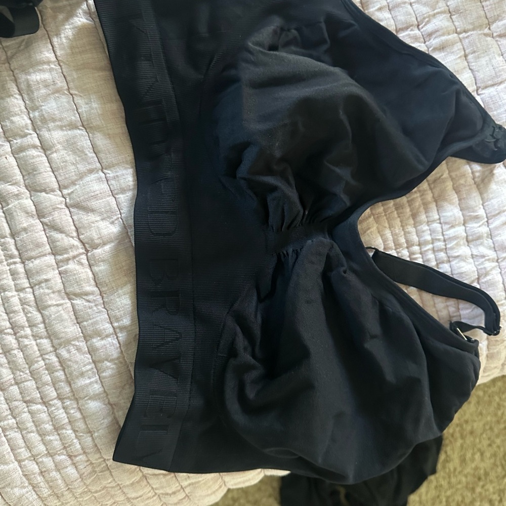 Kindred Bravely Black Nursing Bras and Black/Pastel Camisole Layers - Picture 2 of 9